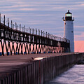 Afterglow at the Manistee North Pier Light